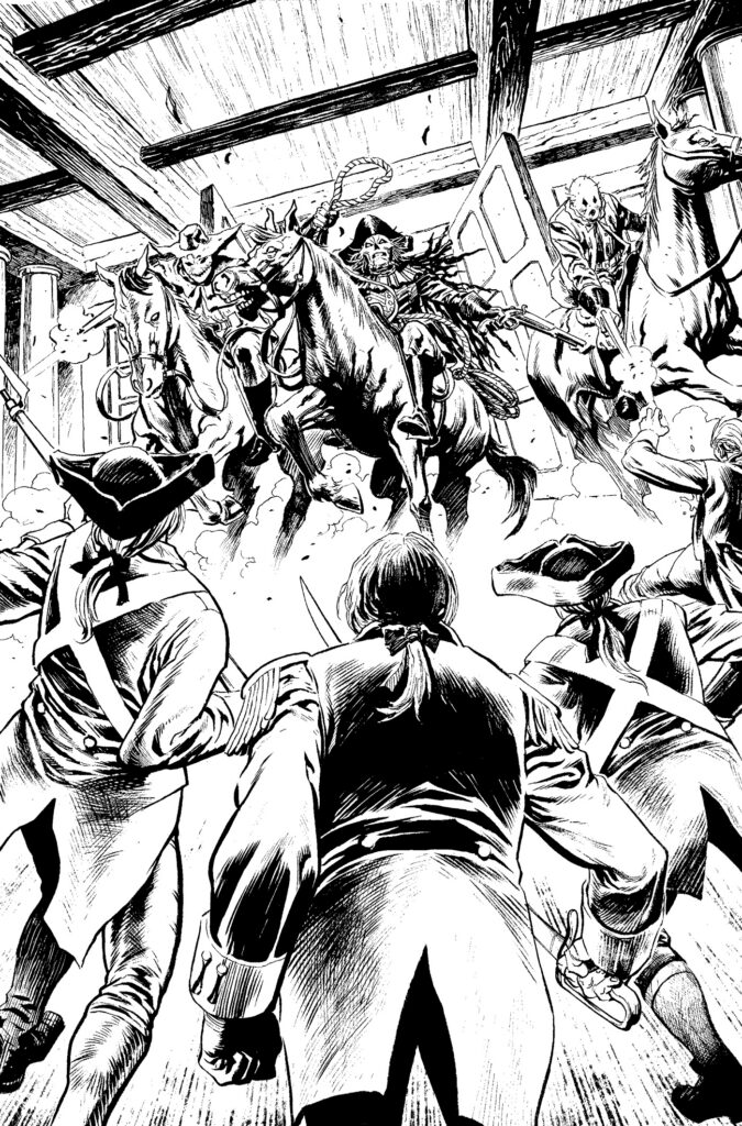 DR. SYN #1 (of 4) Sample Page 1 - Interior Inks by Sebastián Cabrol (Not Final Art)