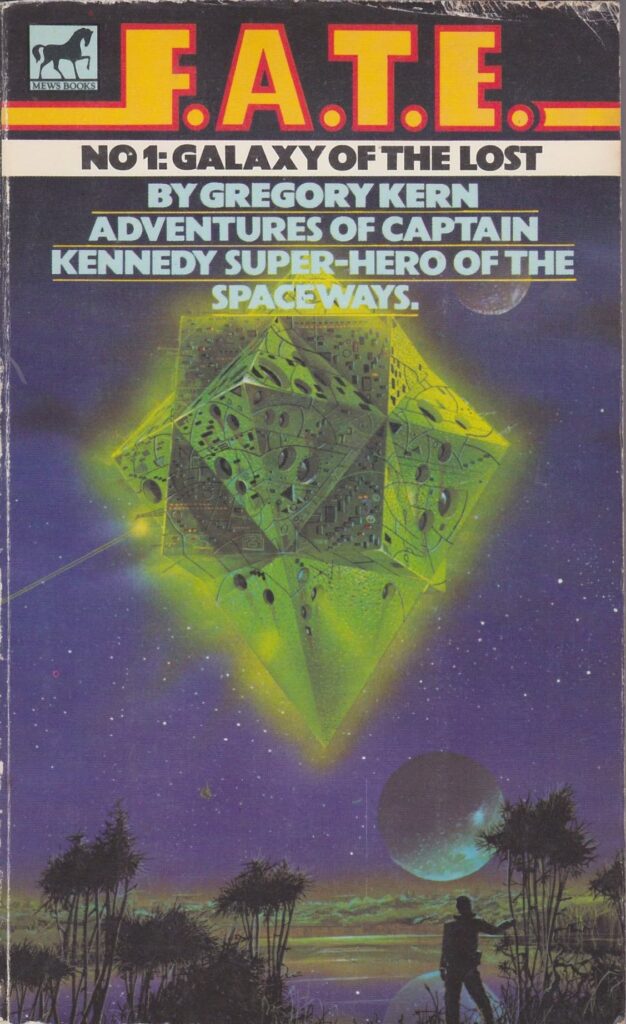 MEWS Books cover for "Galaxy of the Lost" by Gregory Kern (EC Tubb), cover art by Tim White