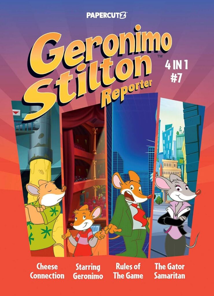 Geronimo Stilton Reporter 4-in-1 Vol. 7
By Geronimo Stilton
Publisher: Papercutz
Publication Date: 20th October 2026
ISBN: 978-1545835890