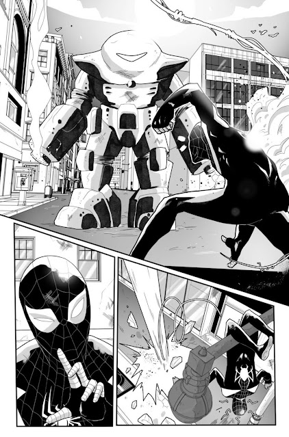Spider-man sample art by Alejandro Gómez Martin