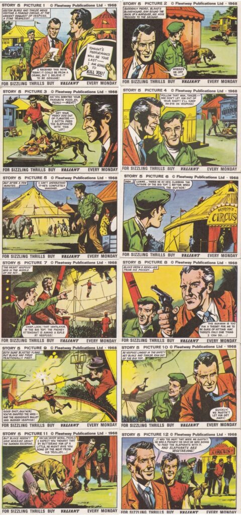 Sexton Blake Blake 1960s Bubble Gum Cards – Story 5 | With thanks to Philip Rushton 
