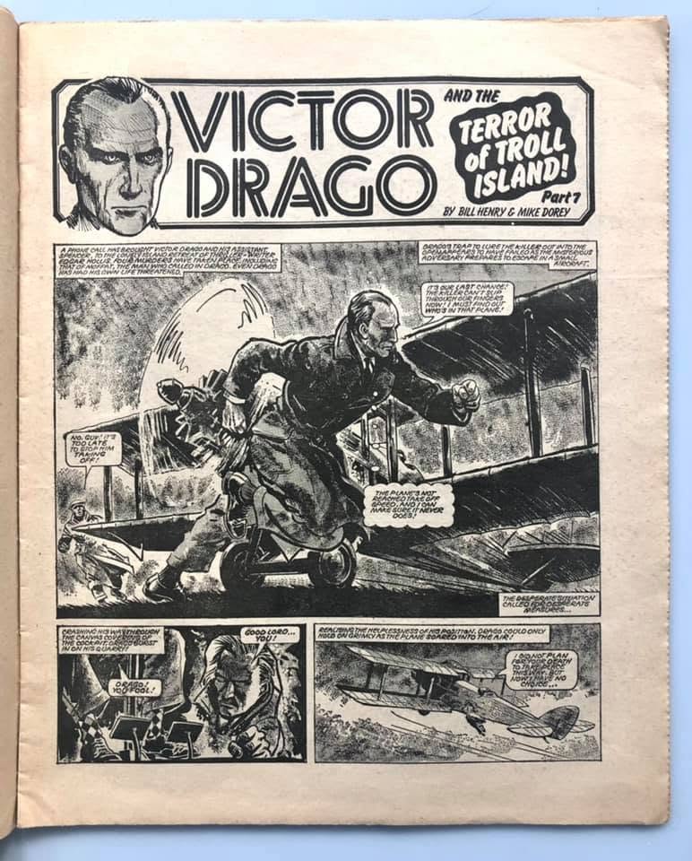 Tornado No. 7 cover dated 5th May 1979:  “Victor Drago” on the cover. With thanks to  Mark Tarrington-Hodgson