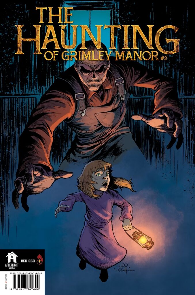 The Haunting of Grimley Manor #3 (Of 4)
Writer: Joseph Oliveira Artist: Jann Galino
Price (£): £4.00
On Sale: 2nd December 2026
Diamond Order Code: OCT262019
UPC / ISBN: 9781917347600