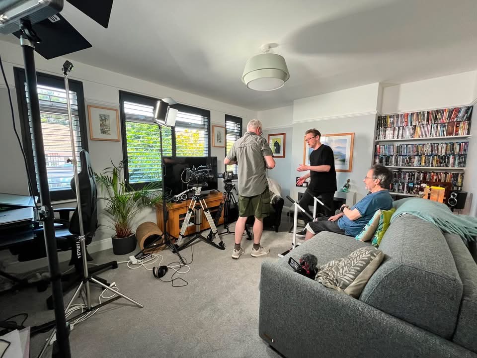Recording of the Colin Howard Myth Makers in July 2026. Photo: Reeltime Pictures 