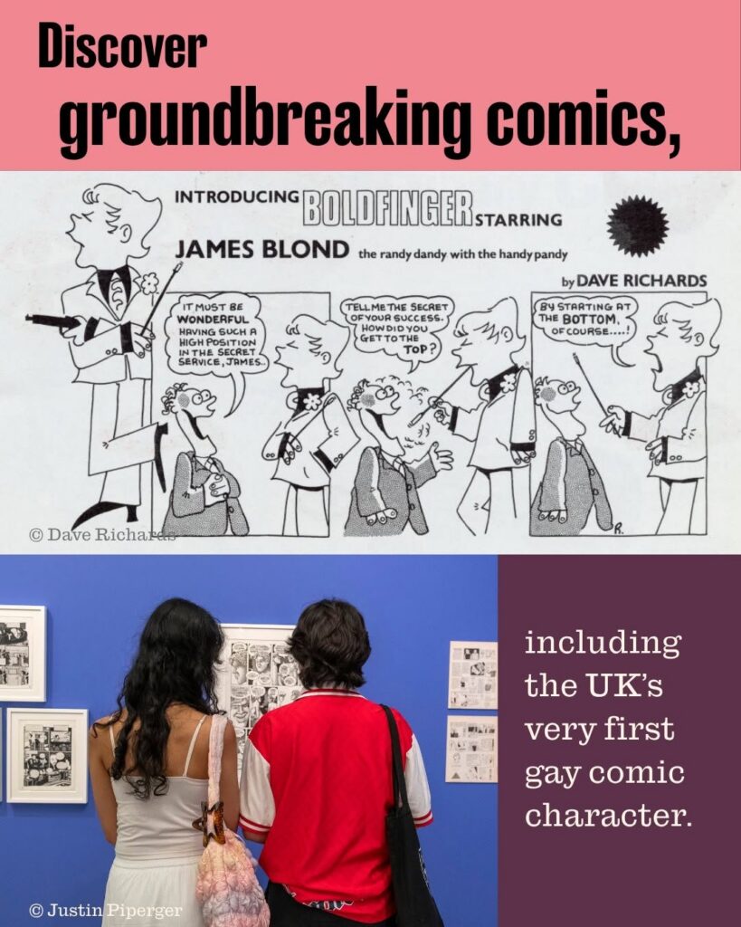 Queer as Comics, the Quentin Blake Centre for Illustration, runs until 1st November 2026