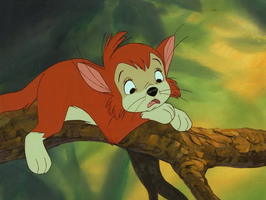 Art for Banjo the Woodpile Cat, the short that started Don Bluth’s independent studio