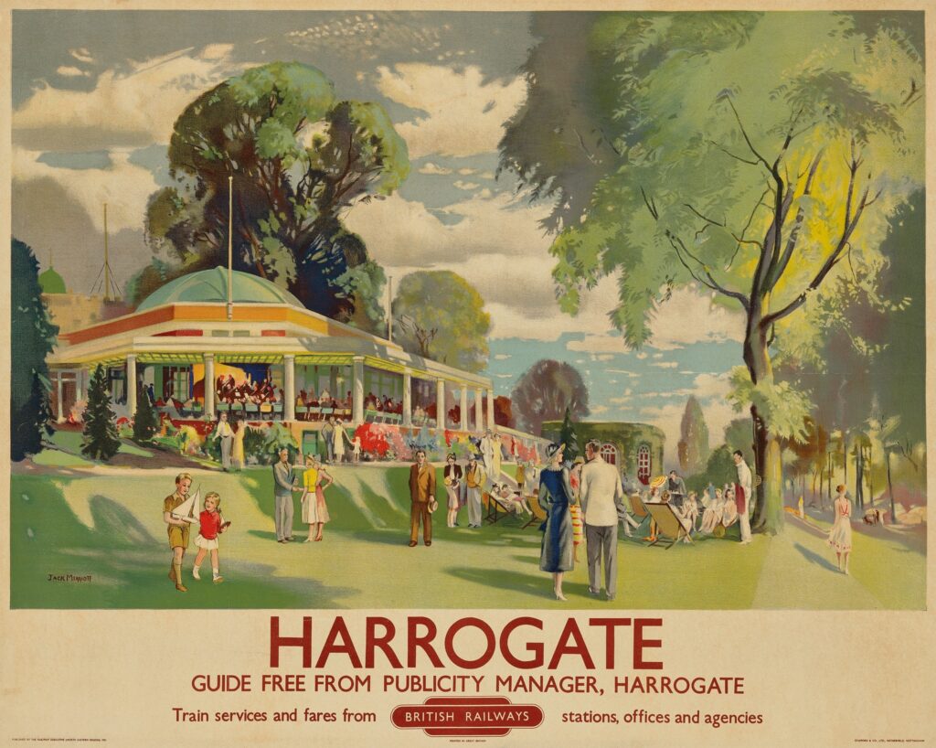 Harrogate lithograph poster, 1950s by Jack Marriott (1901-1968)