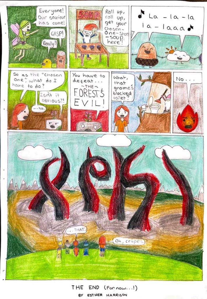 “Spirits of Yonder Forest” by Esther Harrison, Overall Winner of the 2026 Alison Brown Young Comics Maestro Award