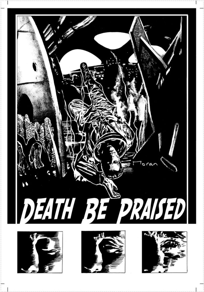 Death Be Praised by Paul N Neal and Rob Moran - Standard Cover by Rob Moran - Art Sample