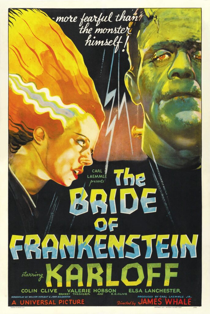 Theatrical release poster of the 1935 film The Bride of Frankenstein