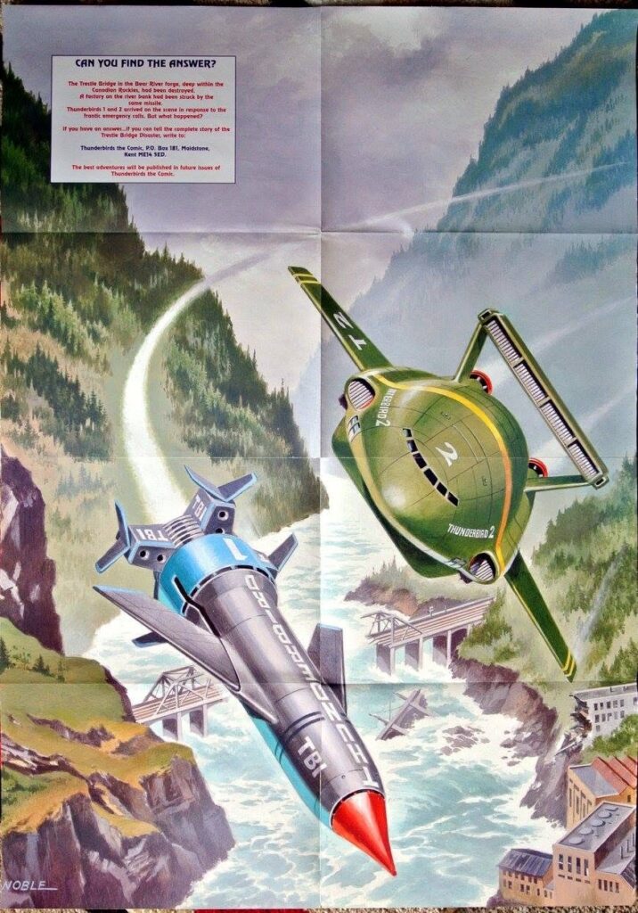 Thunderbirds the Comic Poster by Mike Noble - with thanks to Bill Storie