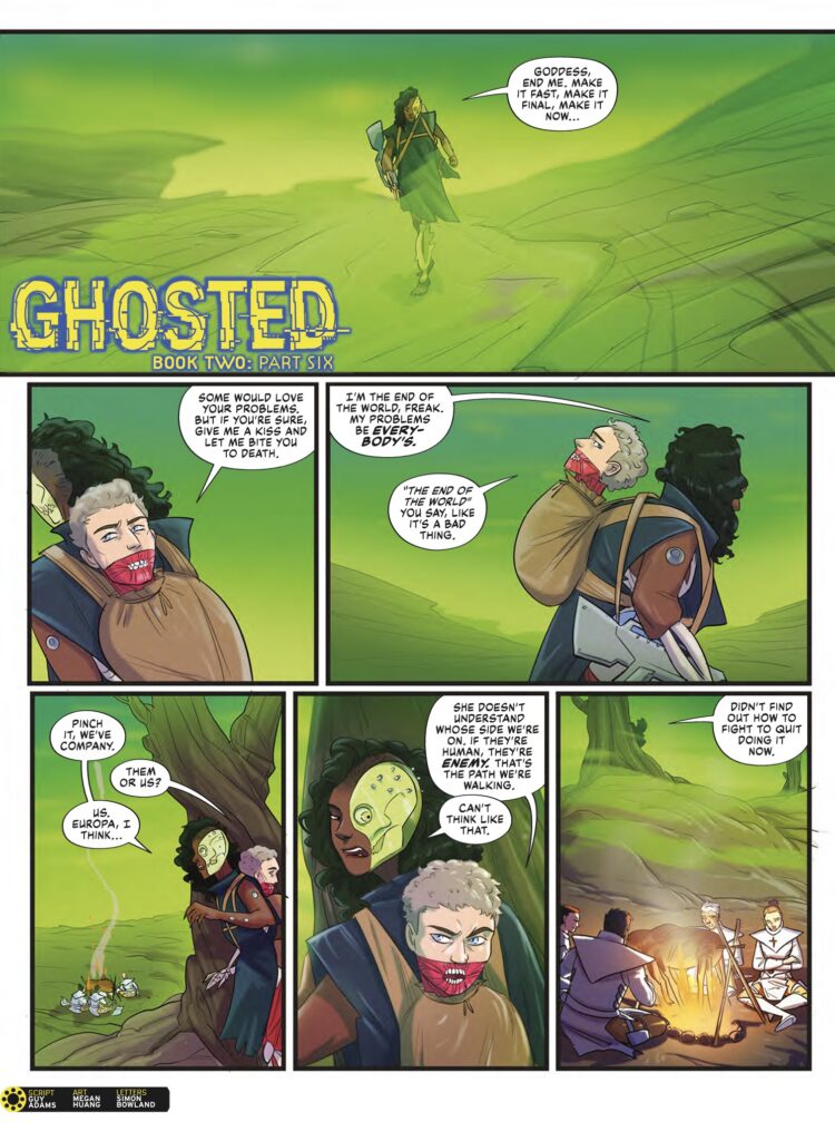 2000AD Prog 2505 - GHOSTED // BOOK TWO
By Guy Adams (Writer) Megan Huang (Artist) Simon Bowland (Letterer)