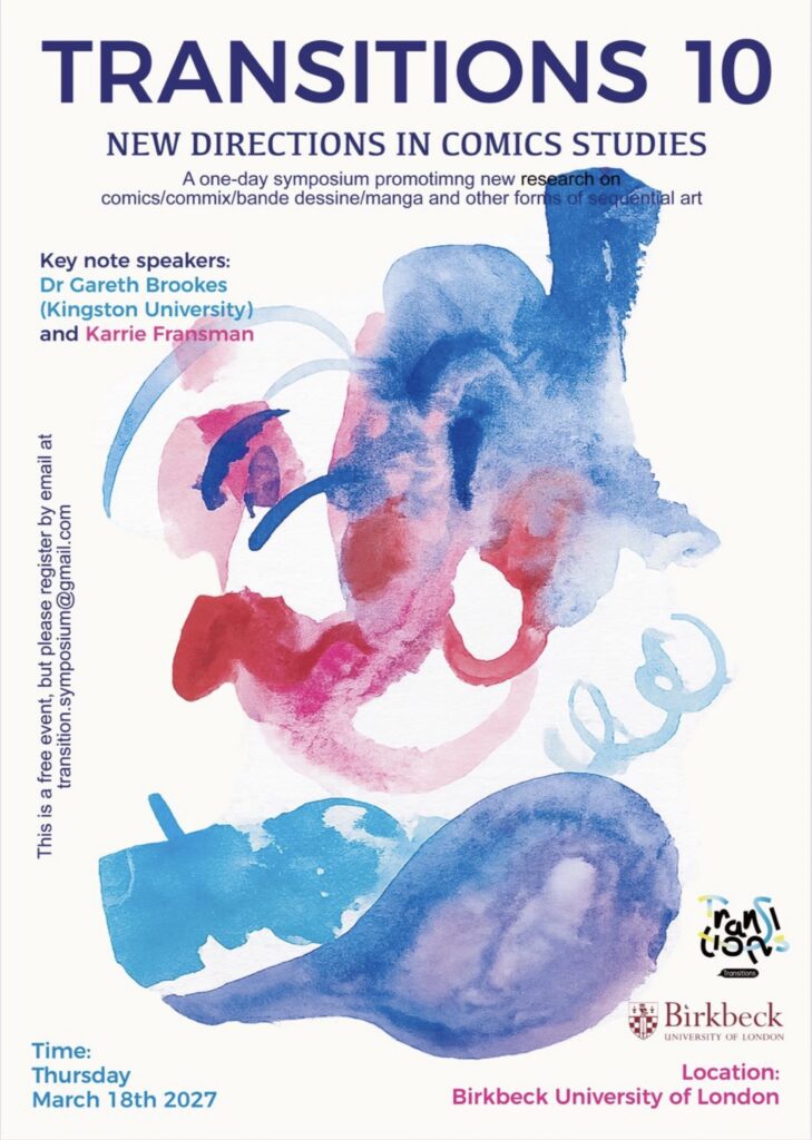 Call for Papers: Transitions 10 – New Directions in Comics Studies