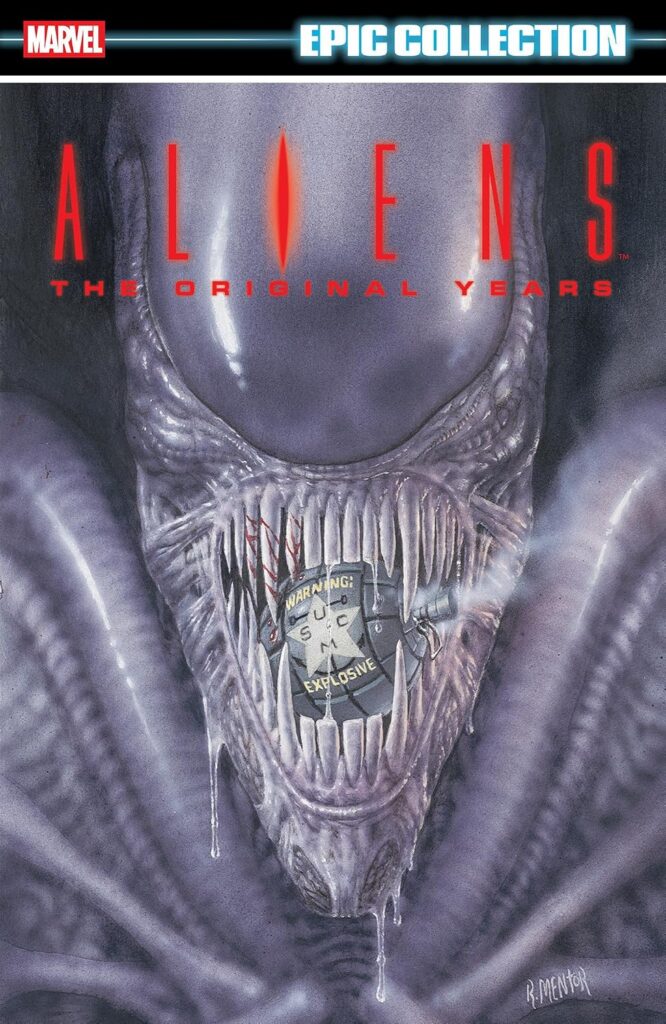 Aliens Epic Collection: The Original Years Vol. 4
On Sale From: 27th October 2027
Written by Chris Warner, Kelly Puckett, Paul Guinan, Dan Jolley, Dave Gibbons & More
Pencilled by Tony Atkins, Paul Guinan, Allen Nunis, John Nadeau, Mike Mignola & More
Publisher: Marvel US
ISBN: 9781302969448