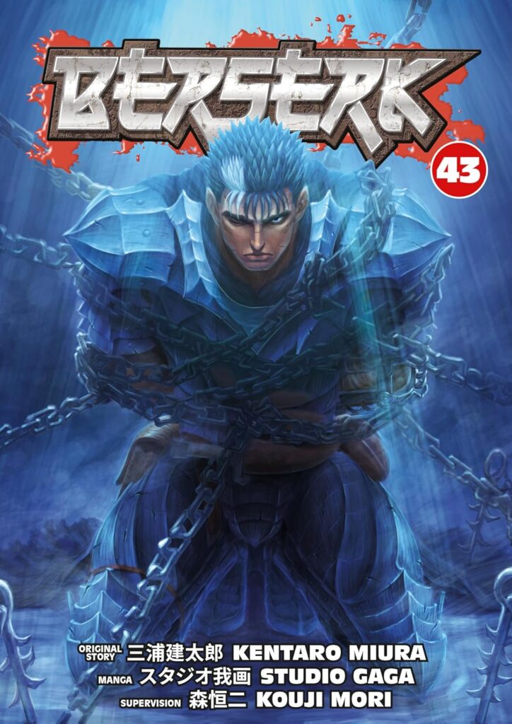 Berserk volume 43 chega em inglês em 27 de outubro com Guts prisioneiro do Império Kushan