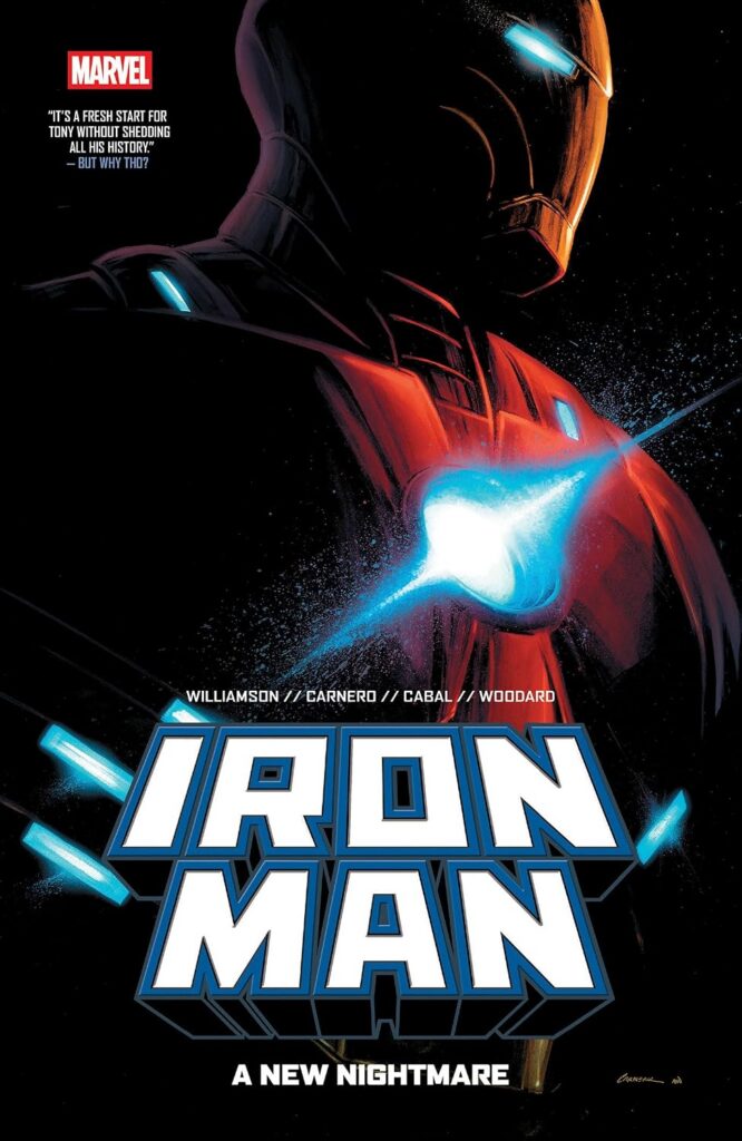 Iron Man Vol. 1
By Joshua Williamson & Carmen Carnero
Publisher: Marvel – US
ISBN: 9781302969066
