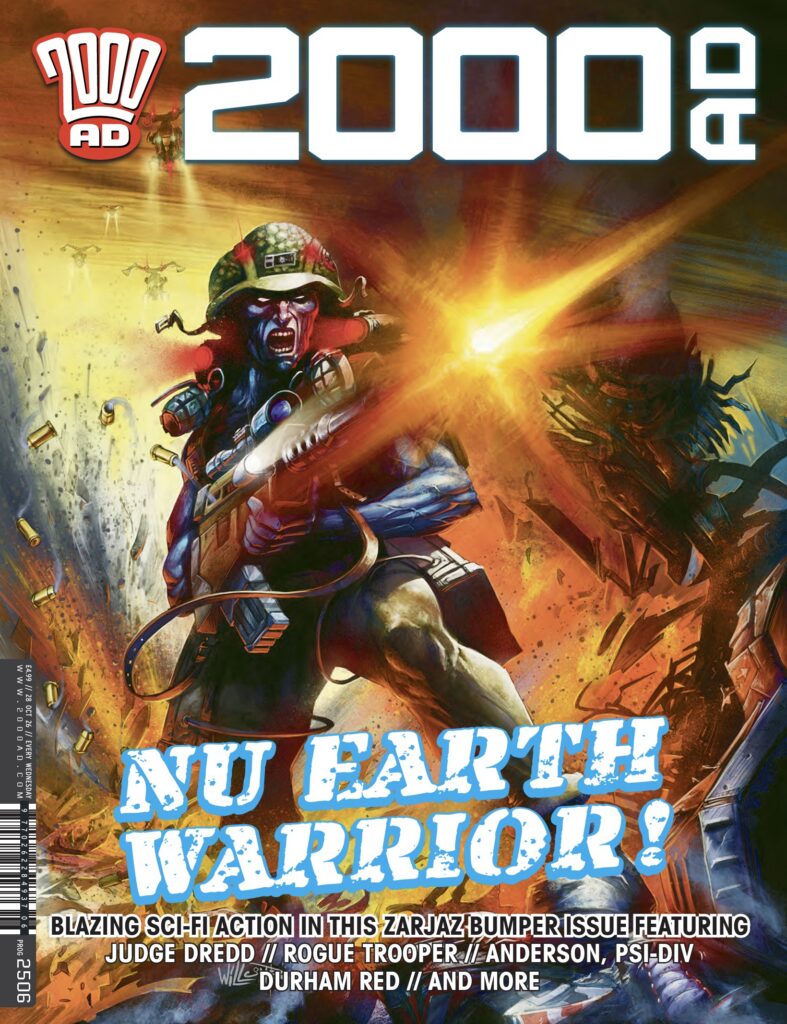 2000AD Prog 2506 UK Release Date: 28th October £4.99 Lunar Release Date: 11th November $8.99 Cover: Toby Willsmer