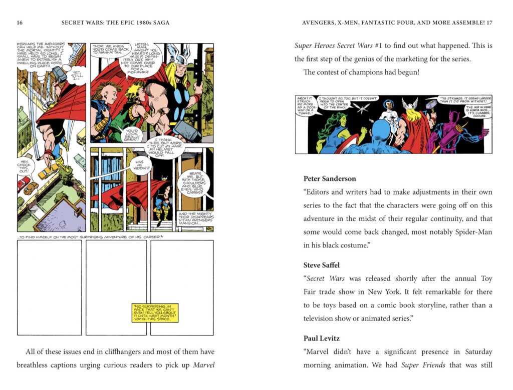 Pages 16 - 17 Pages 126 - 127 Marvel Super Heroes Secret Wars: The Epic 1980s Saga (Marvel Age of Comics) by Tom K. Mason