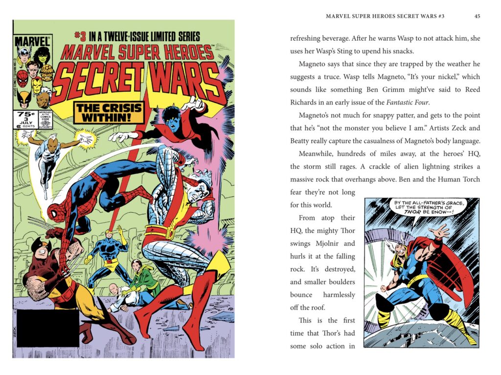 Pages 44 - 45 Pages 126 - 127 Marvel Super Heroes Secret Wars: The Epic 1980s Saga (Marvel Age of Comics) by Tom K. Mason
