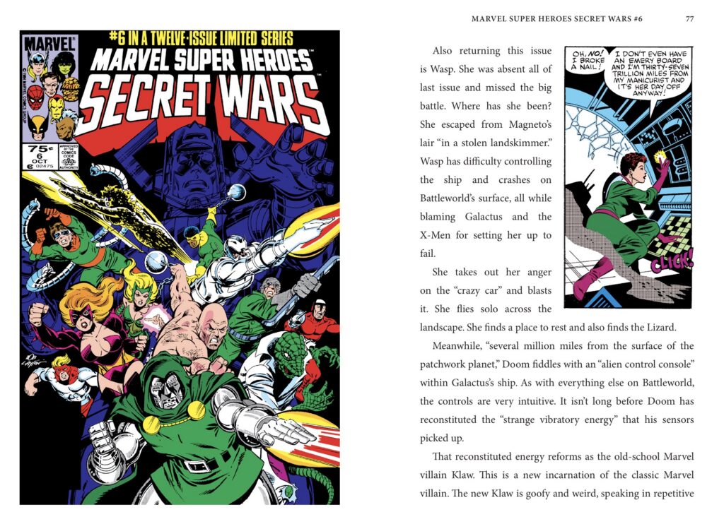 Pages 76 - 77 Pages 126 - 127 Marvel Super Heroes Secret Wars: The Epic 1980s Saga (Marvel Age of Comics) by Tom K. Mason