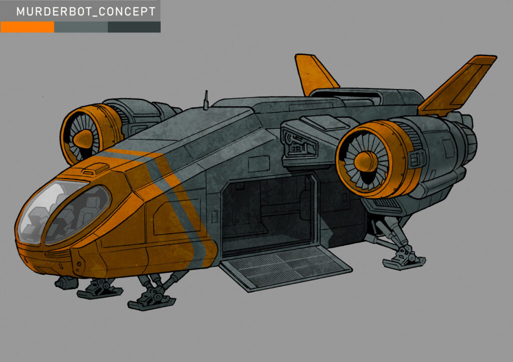 All Systems Red: The Graphic Novel by Martha Wells (Cosmic Lighthouse) - design