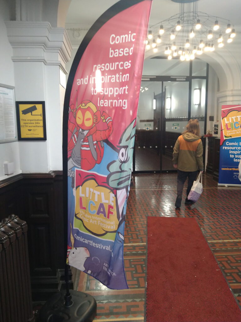 Lakes International Comic Art Festival 2026 | Little LICAF Signage