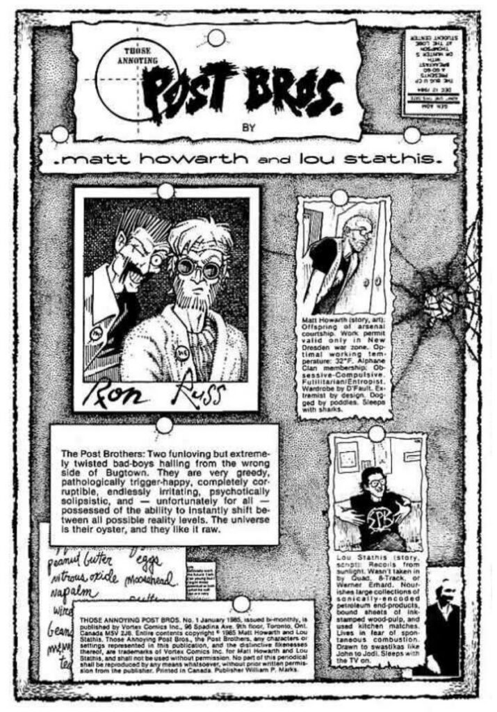 Post Bros #1 - Sample Art by Matt Howarth