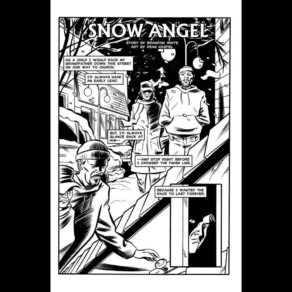 "Snow Angel", a somber tale by Dean Haspiel