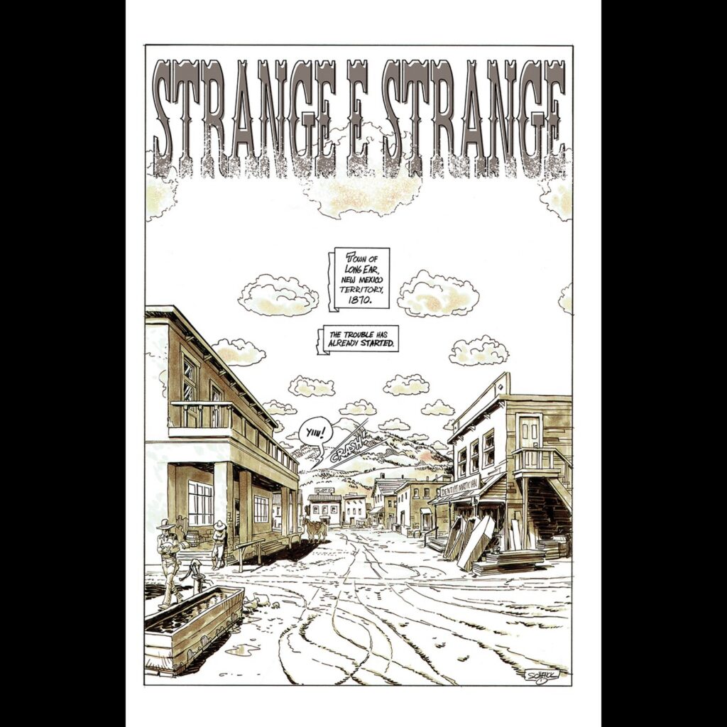 "Strange E. Strange", a robot cowboy, is the creation of Christopher Schenck
