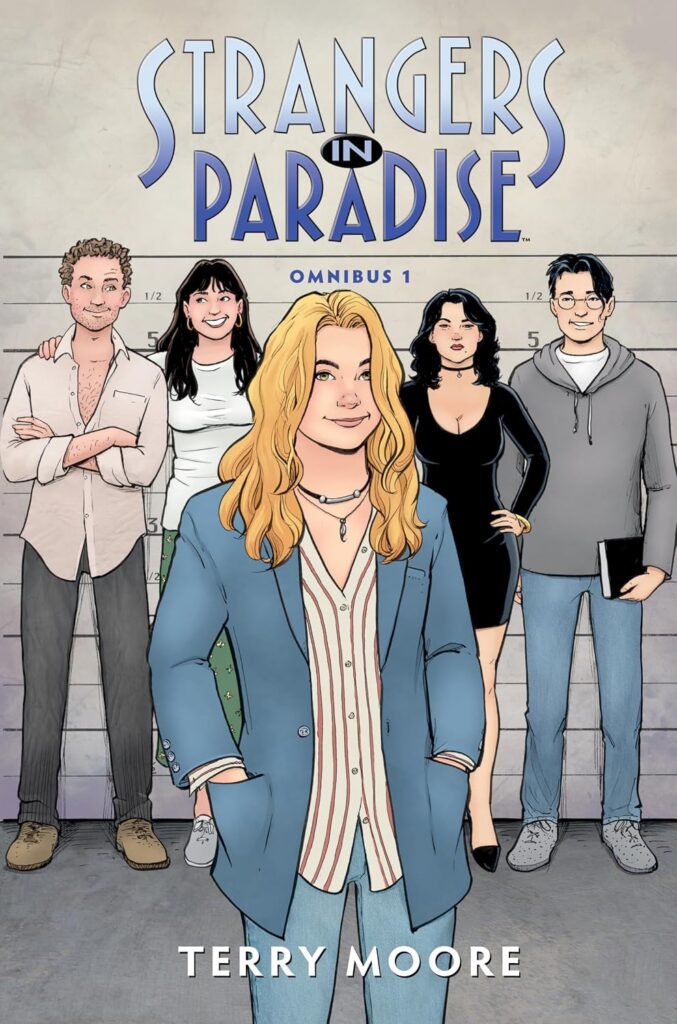 Strangers in Paradise Omnibus Volume 1
Author: Terry Moore
Publisher Imprint: Dark Horse
On Sale 13th October 2026
ISBN: 978-1506756752