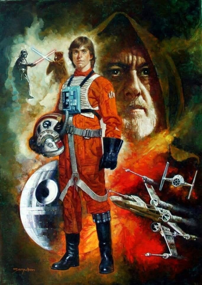 Star Wars: Episode IV – A New Hope art by Sanjulián