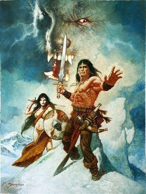 Conan the Barbarian art by Sanjulián