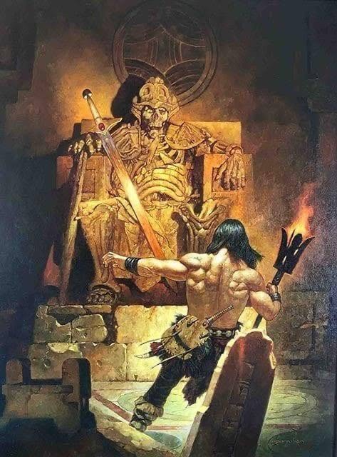 Conan the Barbarian art by Sanjulián