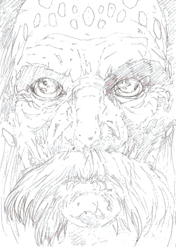 Death Be Praised by Paul N Neal and Rob Moran - Variant Cover by Lyndon Webb - Pencils